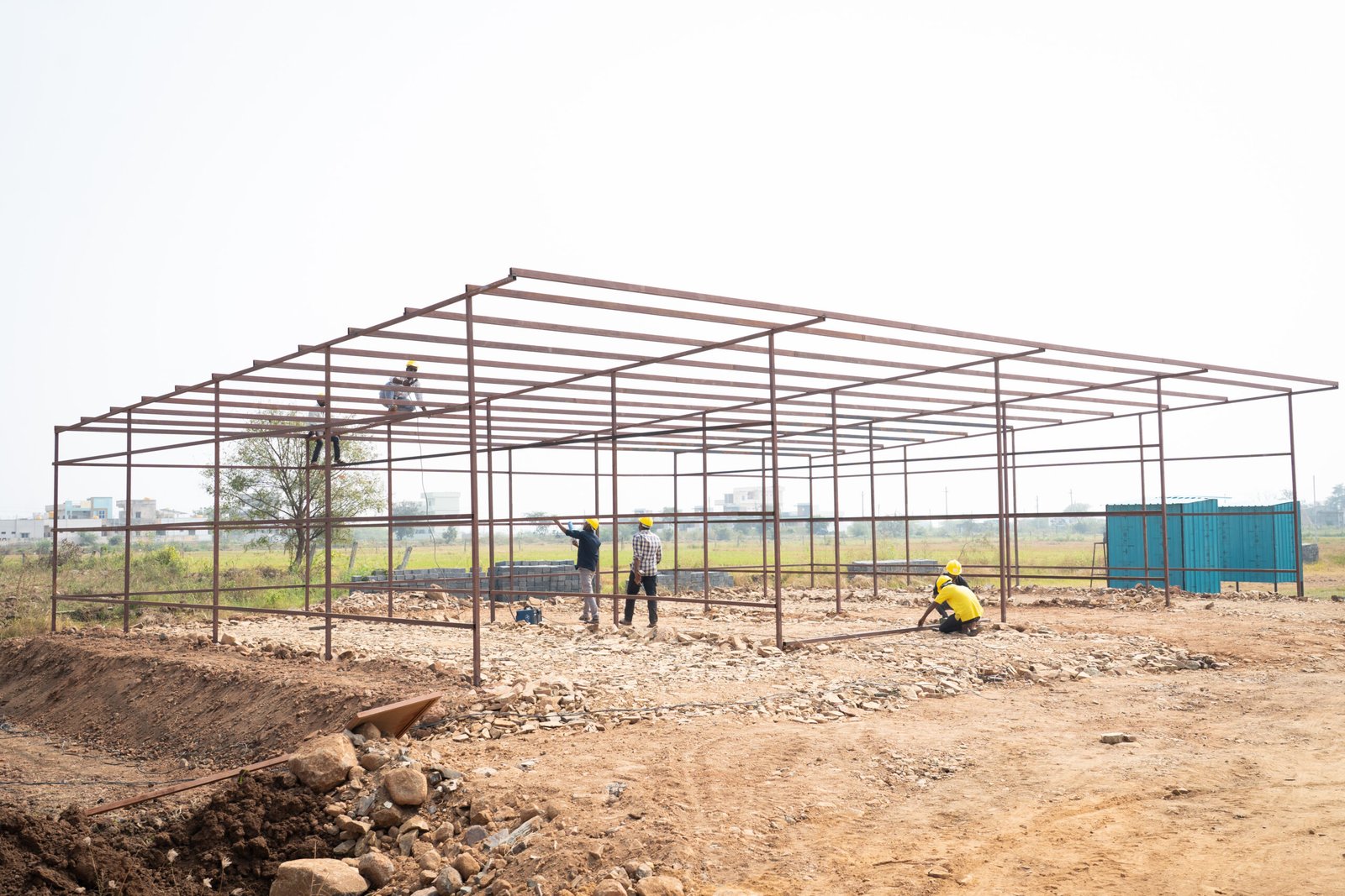 Steel structure setup