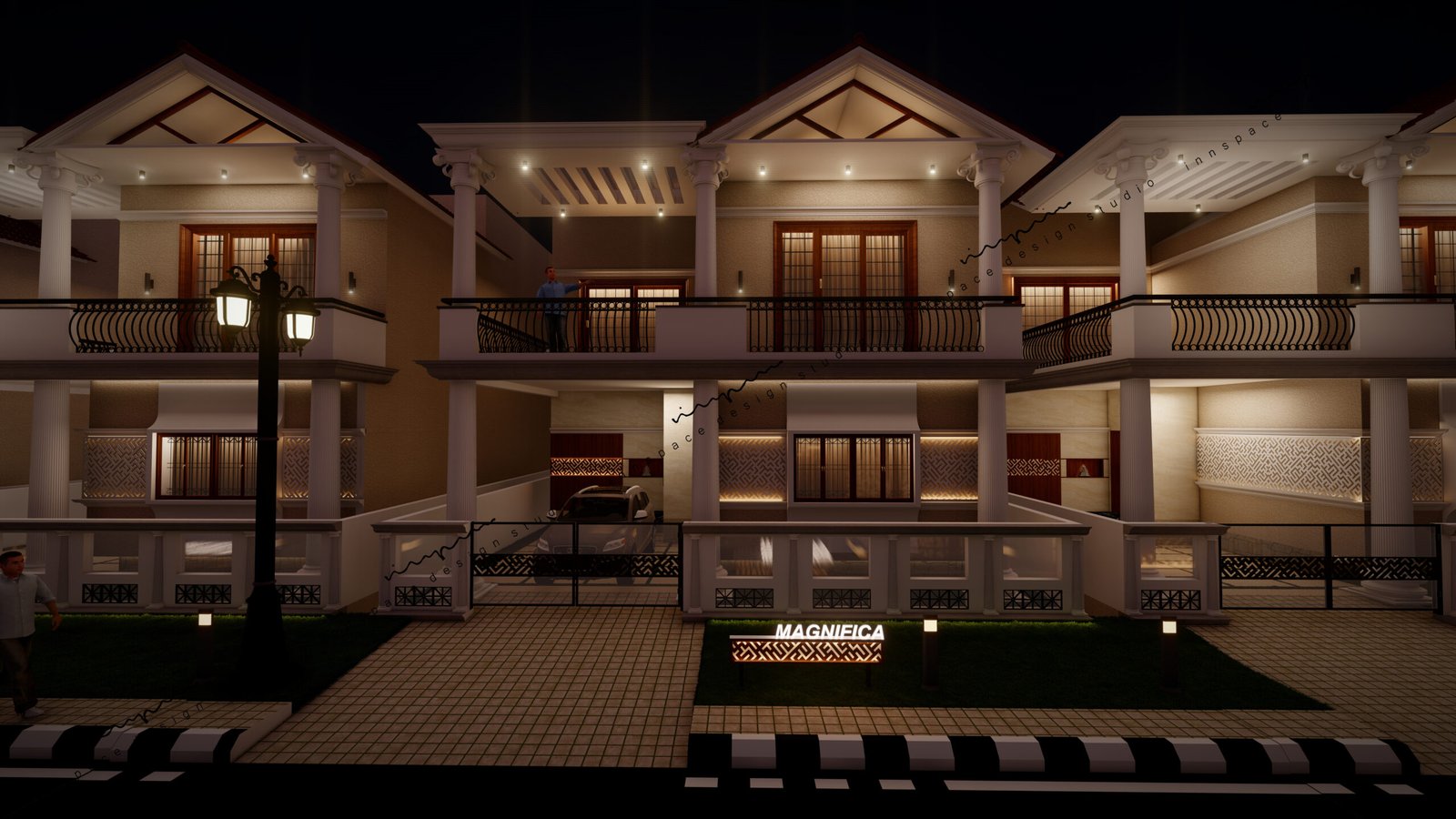 Duplex Night View